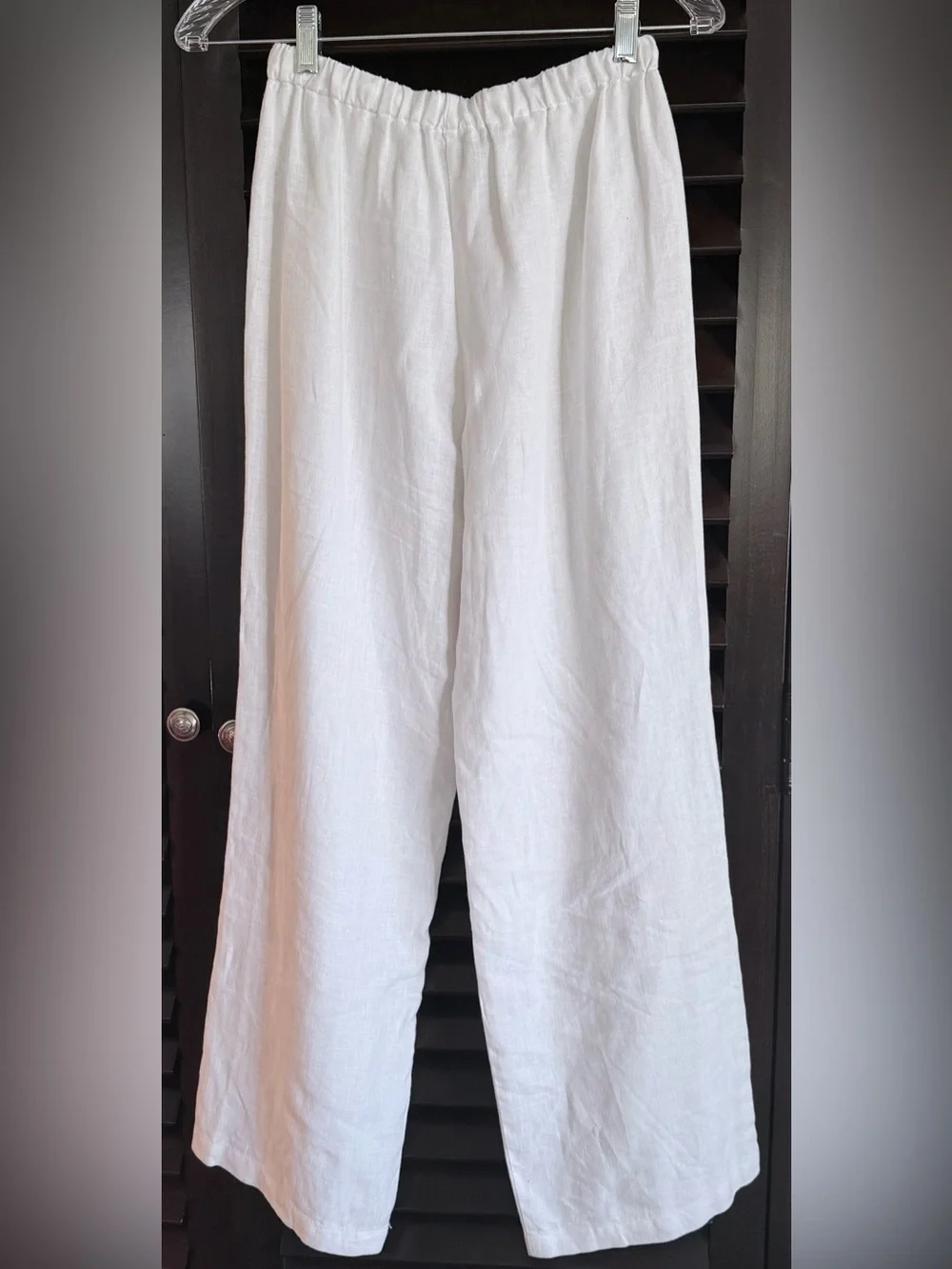 NWOT Reformation Olina 100% Linen Drawstring Pants in White | Size XS